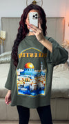 Palestine Oversized Terry Cotton T-shirt