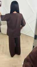 Plissé Set met Wijde Broek