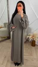 Ruffle Abaya Maxi