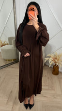 Ruffle Abaya Maxi