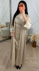 Satijnen Abaya met Mouwloze Onderjurk