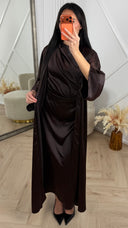 Satijnen Abaya met Mouwloze Onderjurk
