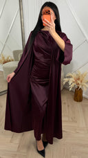 Satijnen Abaya met Mouwloze Onderjurk