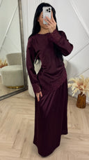 Satijnen Two-Piece Set met Kantdetails