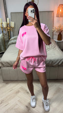 Soho NY Soft Material Tee+Shorts Set
