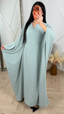 Sparkle Abaya Maxi Jurk met V-Hals