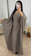 Sparkle Abaya Maxi Jurk met V-Hals
