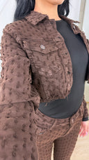 Denim Broek met Structuurdessin – H655-19