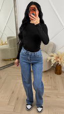 Super Stretch Wide Leg Jeans – H876-15