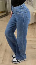 Super Stretch Wide Leg Jeans – H876-15