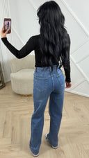 Super Stretch Wide Leg Jeans – H876-15