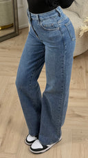 Super Stretch Wide Leg Jeans – H876-8