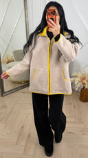 Teddy Jas Contrast Details en Rits