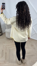 Teddy Jas met Contrast Details en Rits