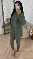 Teddy Rib Two-Piece Set met Comfort Fit