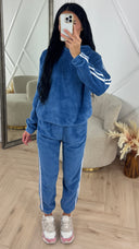 Teddy Tracksuit Set met Capuchon & Strependetail
