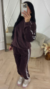 Teddy Tracksuit Set met Capuchon & Strependetail