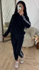 Teddy Tracksuit Set met Capuchon & Strependetail