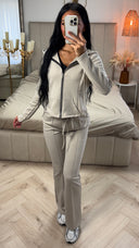 Tweedelige Jogging Set met Corsetdetail Achterkant