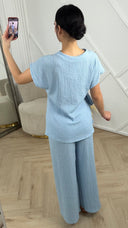 Tweedelige Structuur Set met Strikdetail