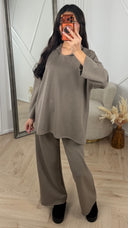 Two-Piece Set met Tuniek en Wijde Broek