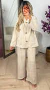 Two Piece Set met Sierknopen