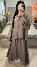 Viscose Set met Blouse & Maxi Rok