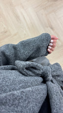 Wool Touch Trenchcoat met Ceintuur