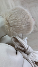 Wrap Coat met Faux Fur Manchetten