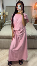 Wrap Tie Belt Golden Detail Dress