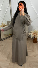 Wrap Two-Piece Set met Maxi Rok