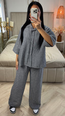 Zomerset met Linnenlook Blouse & Wide Leg Broek