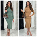 Wrapped dress split