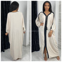 Oversized Abaya Stripe Detail
