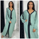 Oversized Abaya Stripe Detail