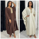 Beautiful Abaya Golden Neck Super Oversized