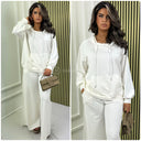 Basic Hoodie Jogging Set Super Oversized Wide Leg Set
