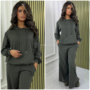 Basic Hoodie Jogging Set Super Oversized Wide Leg Set