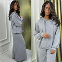 Basic Hoodie Jogging Set Super Oversized Wide Leg Set