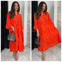 Premium Quality Anglaise Broderie Dress MADE IN ITALY