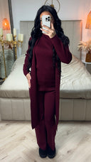 By FARAH 3-teiliges Set aus hochwertiger Strickmode