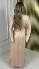 BY FARAH Diamond Tie Belt Satin Kimono WITHOUT Underdress