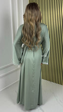 BY FARAH Diamond Tie Belt Satin Kimono WITHOUT Underdress