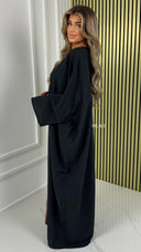 BY FARAH Premium Golden Locks Kimono Brown Details