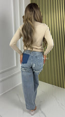 BY FARAH Premium Knit Sweater Pearl Details