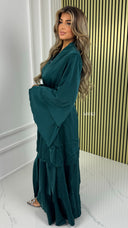 BY FARAH Premium Tie Belt Pleated Dress
