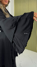BY FARAH Premium Tie Belt Pleated Dress