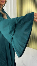 BY FARAH Premium Tie Belt Pleated Dress