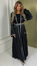 BY FARAH  Special Tie Belt Diamond Kimono + Long Sleeve Underdress