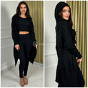 Capuchon Cardigan Fully Cable 611
